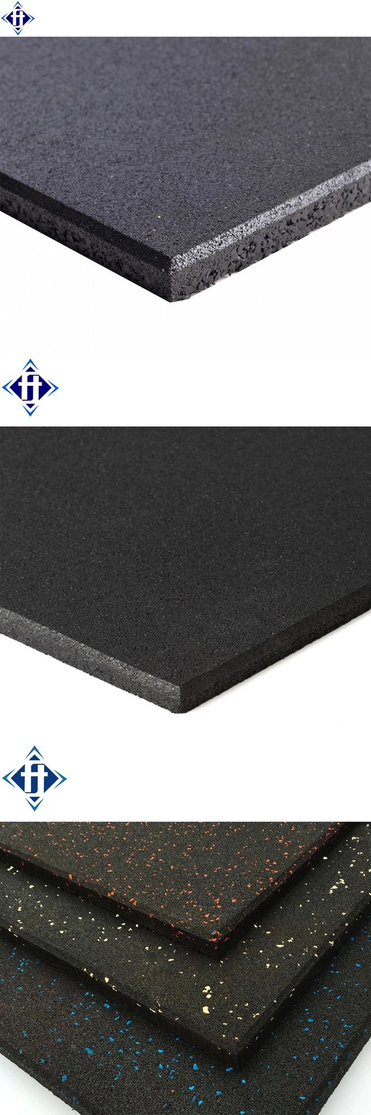 Factory Price Gym Noise Reduction Rubber Flooring