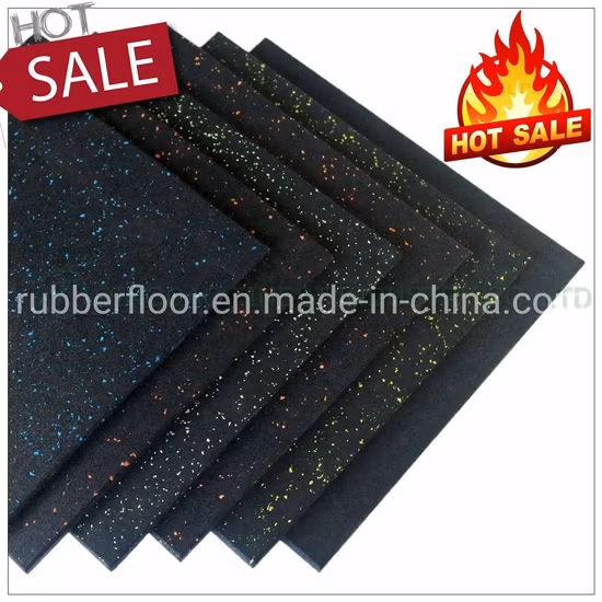Heavy Duty Recycled Outdoor Interlocking Puzzle Fitness Sport Paver Shock Absorbent Crossfit EPDM Playground Gym Rubber Rolls Tiles Mats Flooring for Equipment